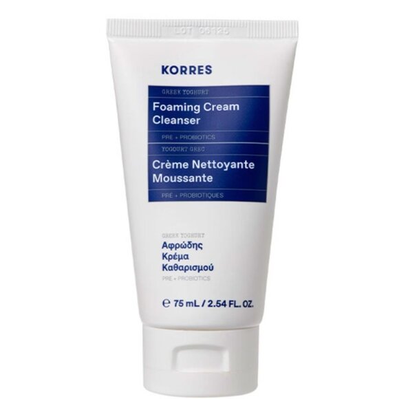 KORRES Greek Yoghurt Foaming Cream Cleanser 75ml - Picture 1 of 3